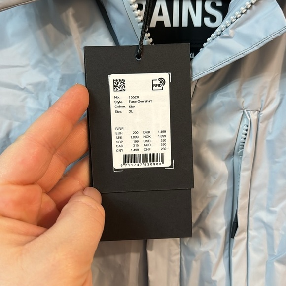 NWT Rains Men's Fuse Overshirt Jacket - Picture 3 of 9